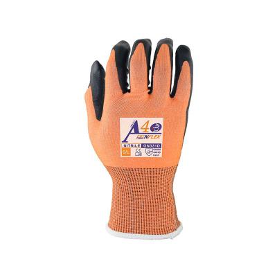 China EN388 Anti Slip Oil Proof Cut Anti Cut Resistant Micro Operating Gloves Safety Nitrile 18G Foam Hot Sale Products for sale