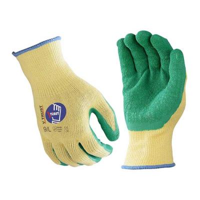 China Flexible EN388 Latex Coated Construction Safety Gloves Gardening Working Guantes Universal Light Duty for sale