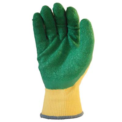 China Latex Anti-Slip Palm Coated To Crinkle Finish Gloves Knitted Latex Coating Glove / Working Glove for sale