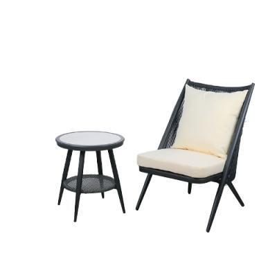 China 2021 New Water Proof Design Hotel Furniture Dining Chair Garden Aluminum Frame Rattan Chair Wholesale On Sale for sale