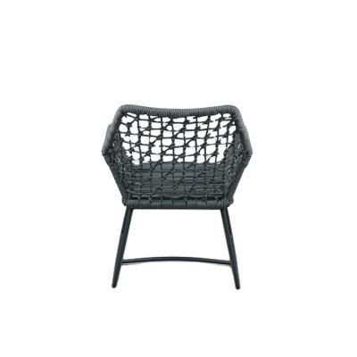 China Water Proof Indoor Restaurant Bistro Cafe Aluminum Stackable Rope Steel Braided Chair and Chair Outdoor High Quality for sale