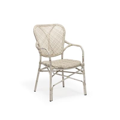 China Chinese Outdoor Garden Rattan Water Proof Team Chair High Quality Aluminum Rattan Dining Chair for sale