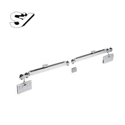 China Modern Furniture Door Accessories Sliding Soft Narrow Wheel Roller Door Damper Shower Sliding Glass Door Hardware for sale