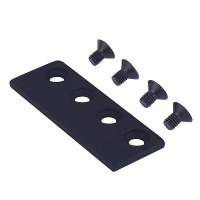 China Sliding Barn Door Black Sliding Barn Door Connector Hardware Sliding Door Track Steel Connector for sale