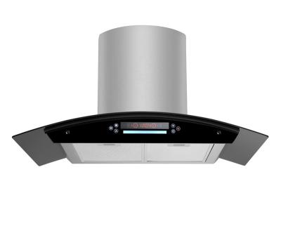 China Wall Mounted 201# Stainless Steel 201# Wave Sensor Heat Wave Auto Clean Smoke Fan 900mm Kitchen Exhaust Chimney Cooker Hood Range Hood for sale