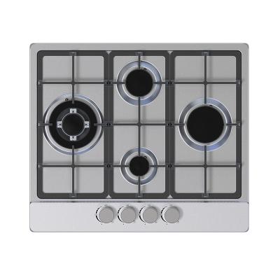 China Restaurant ex factory family use gas stove stainless steel cast iron hotel price 4 burner desktop cooker for sale