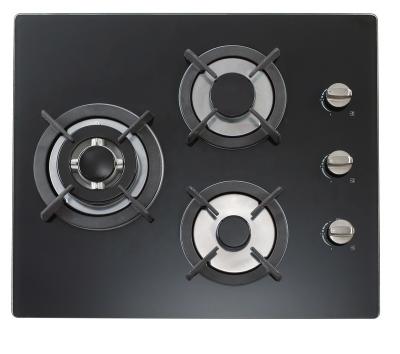 China Hot Sales 3 Household Sabaf Burners Home Kitchen Integrated Gas Hob for sale