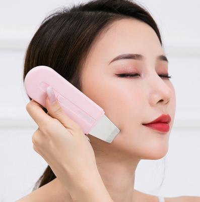 China Pore ​​Shrinking Cleansing Detergent Ultrasonic Peeling Facial Pore Exfoliating Beauty Rejuvenation Vibration Blackhead Remover Skin Care Spatula for sale