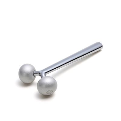 China Skin Rejuvenation Facial Massage Introducer Massage Aluminum Zinc Alloy Y Lifting Wands Shape Face Beauty Device 3D Double Roller Massager V for sale