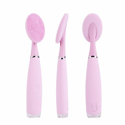 China Black Master Removal Household Silicone Waterproof USB Electric Cleaning Rechargeable Vibrating Detergent Peel Face Clean Cleansing Brush for sale