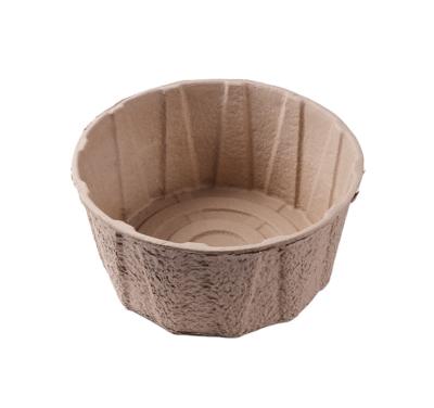 China Agucultural China Factory Supplier Recycled Materials Paper Pulp Custom Molded Pet Bowl Cat Bowl Feeders for sale