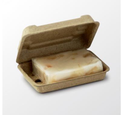 China Disposable Biodegradable Recycled Pulp Molded Soap Packaging Box Paper Molded Packing Box For Soap for sale