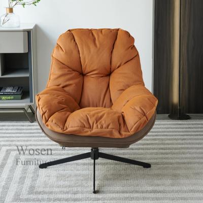 China Foldable Hot sale mid-century accent swivel chair lounge wing back leisure chair for living room upholstered chairs for sale