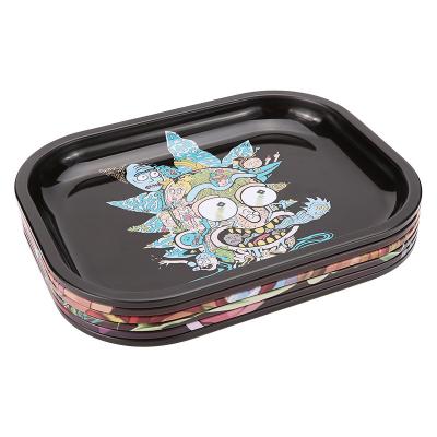 China Custom Rolling Printed Tray Manufacturers Metal Ashtray Smoking Accessories trays wholesale en venta