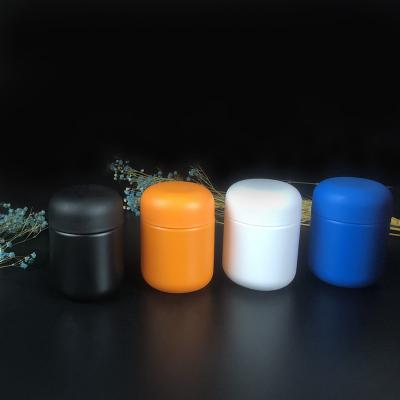 China 1OZ 2OZ 3OZ 4OZ Pressure screw cap plastic jar Custom color child resistance cap cosmetic/cream jar Te koop