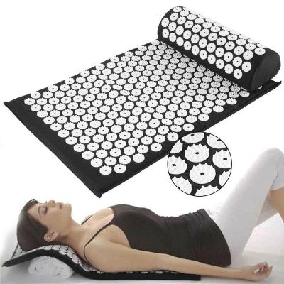 Κίνα Shakti natural Linen Coconut Acupressure Mat and pillow set foot yoga mat fitness Acupuncture mat linen προς πώληση