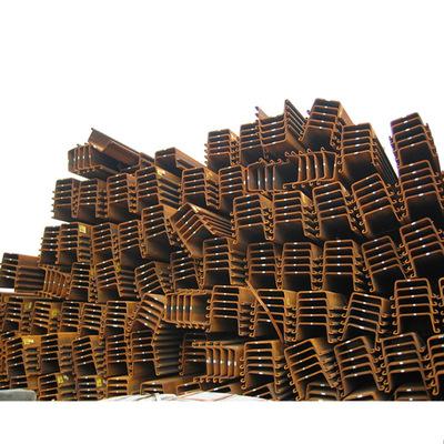 China Durable Backfill Good Quality Low Price Vinyl Steel Sheet Pile / Hot Rolled Steel Sheet Piles for sale