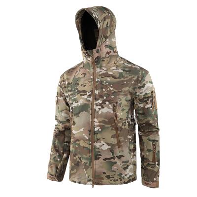 China Breathable ESDY 23 Colors Assault Hunting Tactical Fleece Jacket With Hoodie Military Army Camouflage Jacket for sale