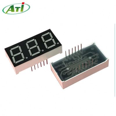 China 0.56 Inch Indoor Amber Color 3 Digit 7 Segment Led Digital Display for sale