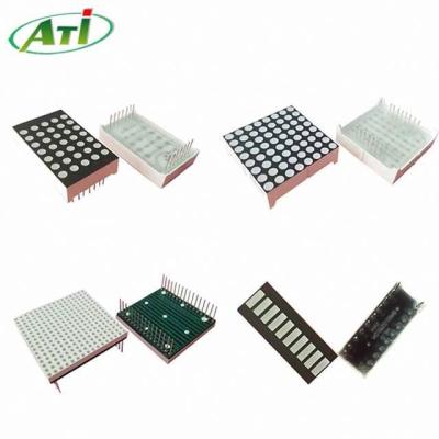 China Indoor square dot panel led display 7x5 row led matrix display for sale