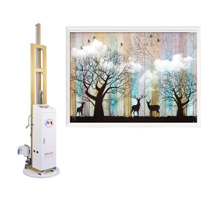 China Hotels 2880 DPI Auto Wall 3D Inkjet Printer For Wall Mural Painting for sale