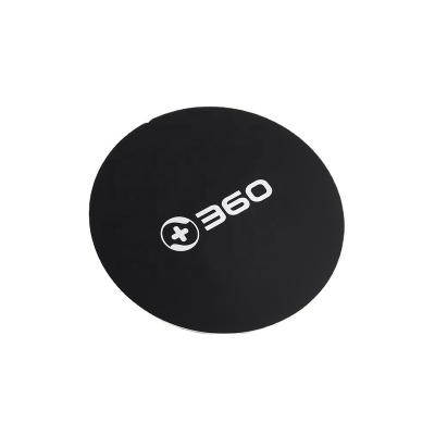 China Customize Matt Black Round Logo Graphics Photo Etching Metal Nameplate for sale