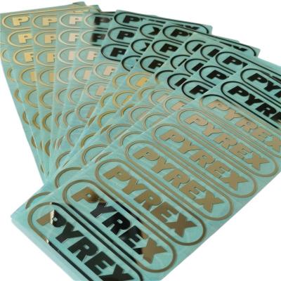 China Waterproof Custom Electroform Metal Nickel Sticker Label Logo Brand for sale