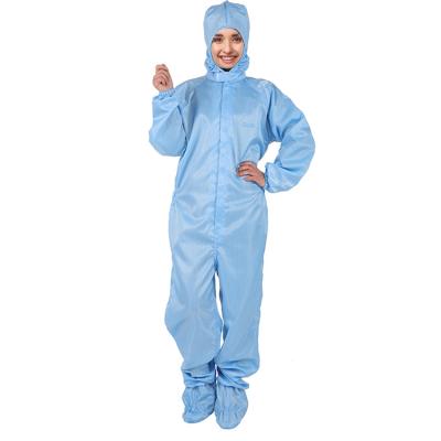 China Low Price QEEPO Anti Static Safety Anti ESD Clean Room Clothing Anti Static Garment For Safety Protection for sale