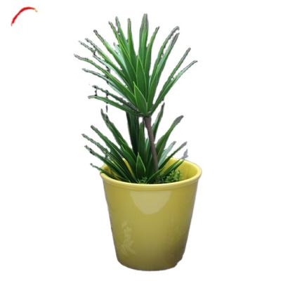 China Eco-friendly Ceramic Indoor Modern Planter Flower Succulent Pots For Cactus Porcelain Vase for sale