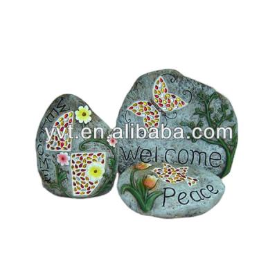 China Modern Ceramic Stone Garden Ornaments Modern Outdoor Ornament Stone for sale