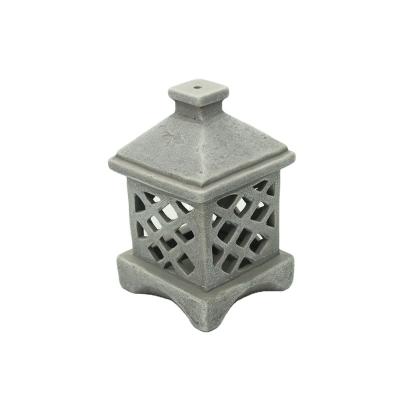 China Home Decor Mini Candle Design Eco - Friendly / Hollow Lantern With Holder Ceramic Tealight Oil Burner Gifts for sale