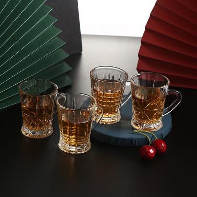 China New Design Classic/Postmodern New Design Whiskey China Supplier New Fancy Glass Tea Water Mug for sale