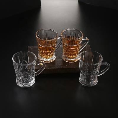 China New Classic / Postmodern Low Price Daily Recycled Little Tea Water Glass Cup With Handle for sale