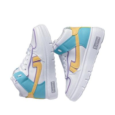 China 2021 new fashion drop size 35-40 shoes casual women's running shoes fashion trend high top sports shoes for sale