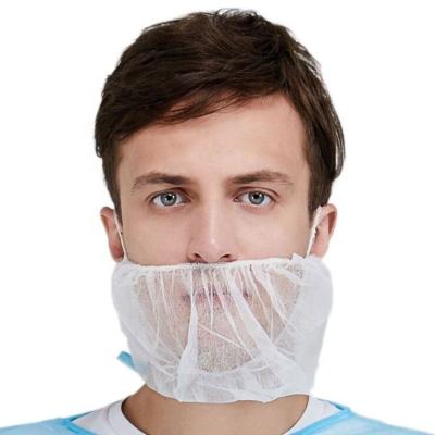 China Eco - Friendly Breathable Beard Protector Net Disposable Beard Cover For Food Industry for sale