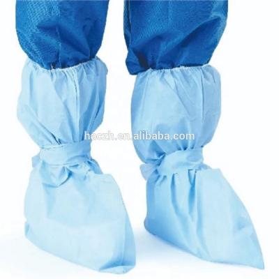 China Medical Disposable Personal Care Products PP Nonwoven Boot Covers With Double Elastic for sale