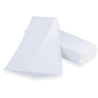 China disposable & 20pcs Portable Wax Paper Environmental-friendly Depilatory Double Sided Nonwoven Fabric Disposable Wax Strips for sale