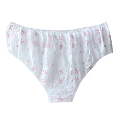 China Disposable Nonwoven Women's Underwear Lady Breathable Panties for sale