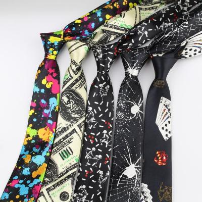 China Mens Formal / Business Fashion Ties Halloween Festival Christmas Tie Designer Hallowmas Character Necktie Soft Dollar Texts Carbon Money for sale