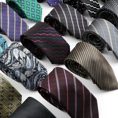 China Fashion Paisley Polyester Striped Soft Men's Formal/Business Designer Cravat Small Skinny Men's Business Tie Ties for sale