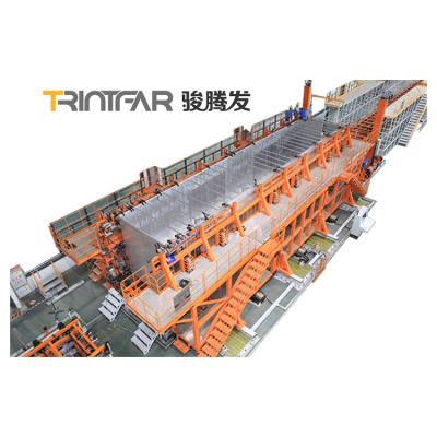 중국 Hotels Customized Automatic Welding Production Line Boxcar Welding Shipping Container Production Line 판매용