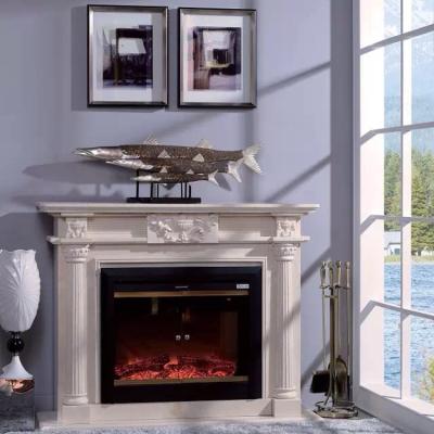 China French Luxury Modern Style Customized Home Use White Marble Fireplace Surround for sale