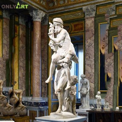 China Modern Famous Sculpture Aeneas Anchises Ascanius Roman Design Marble Figure for sale