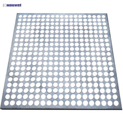 China Modern External Cladding Curtain Wall Interior And Exterior Decoration Metal Facade Perforated Metal Panel Wall Gray for sale