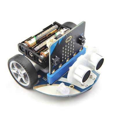 China Microbit Suite Stem Education Extension Building Block Programmable Robot Tracking Obstacle Avoidance Smart Car 85 x 85 x 38mm for sale