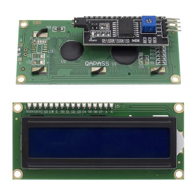 China 1602 Transflective 16x2 Screen LCD1602 Semi-Inverse Blue Liquid Crystal Display LCD Module for sale