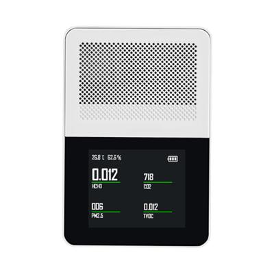 China ABS plastic Top Quality Cost-Effective Multi Gas Detector 5 In 1 Air Quality Monitor With Lcd Screen for sale