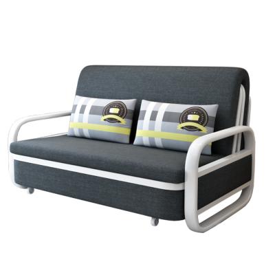 China Modern Foldable Apartment Small Family Foldable Sofa Bed Double Folding Sofa With Armrest for sale