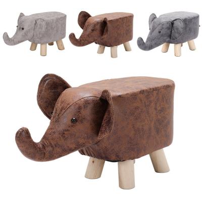 China (Height)Adjustable Animal Modeling Stool Children's Cartoon Creative Small Stool Living Room Coffee Table Solid Wood Stool for sale