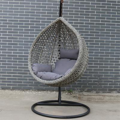 China Modern Hanging Wicker Furniture Egg Chair Balcony Rattan Hanging Basket Indoor/Outdoor Teardrop Drop for sale